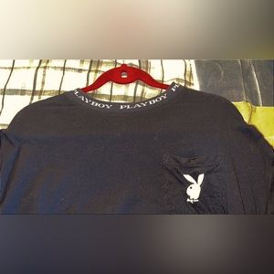 Black playboy long sleeve